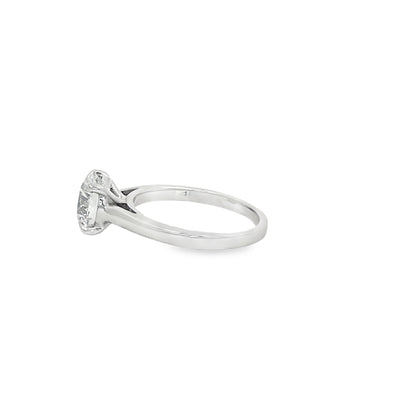 LABGROWN       14K WHITE ENGAGEMENT SOLITARY #7  D