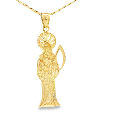 14 KARAT CHARM  SANTA MUERTE