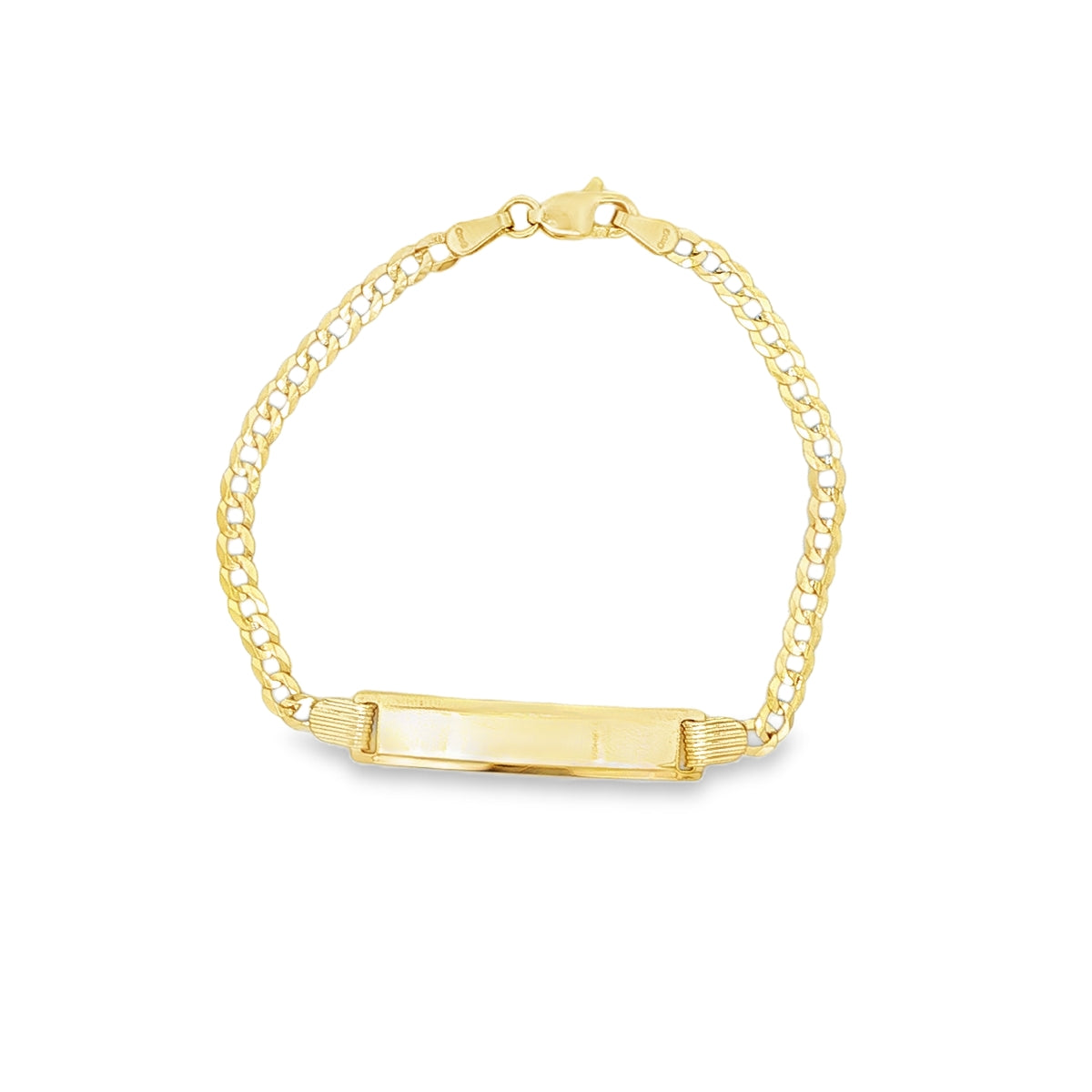 14 KARAT CUBAN ITALIAN CURB BRACELET LENGTH 6 WEIG