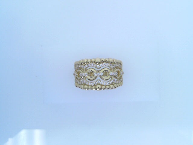 14 KARAT RING SIZE 7 WEIGHT: 3.6G
CZ CIRCLE CENTE