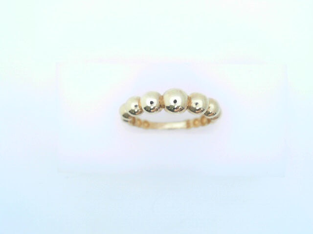 14 KARAT RING SIZE 7.25 WEIGHT: 2.6G
BEAD BAND