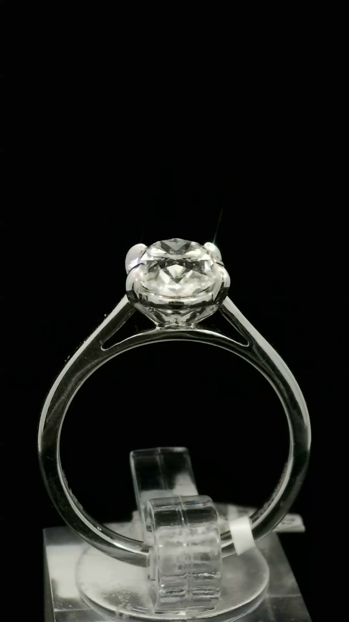 LABGROWN       14K WHITE ENGAGEMENT SOLITARY #7  D