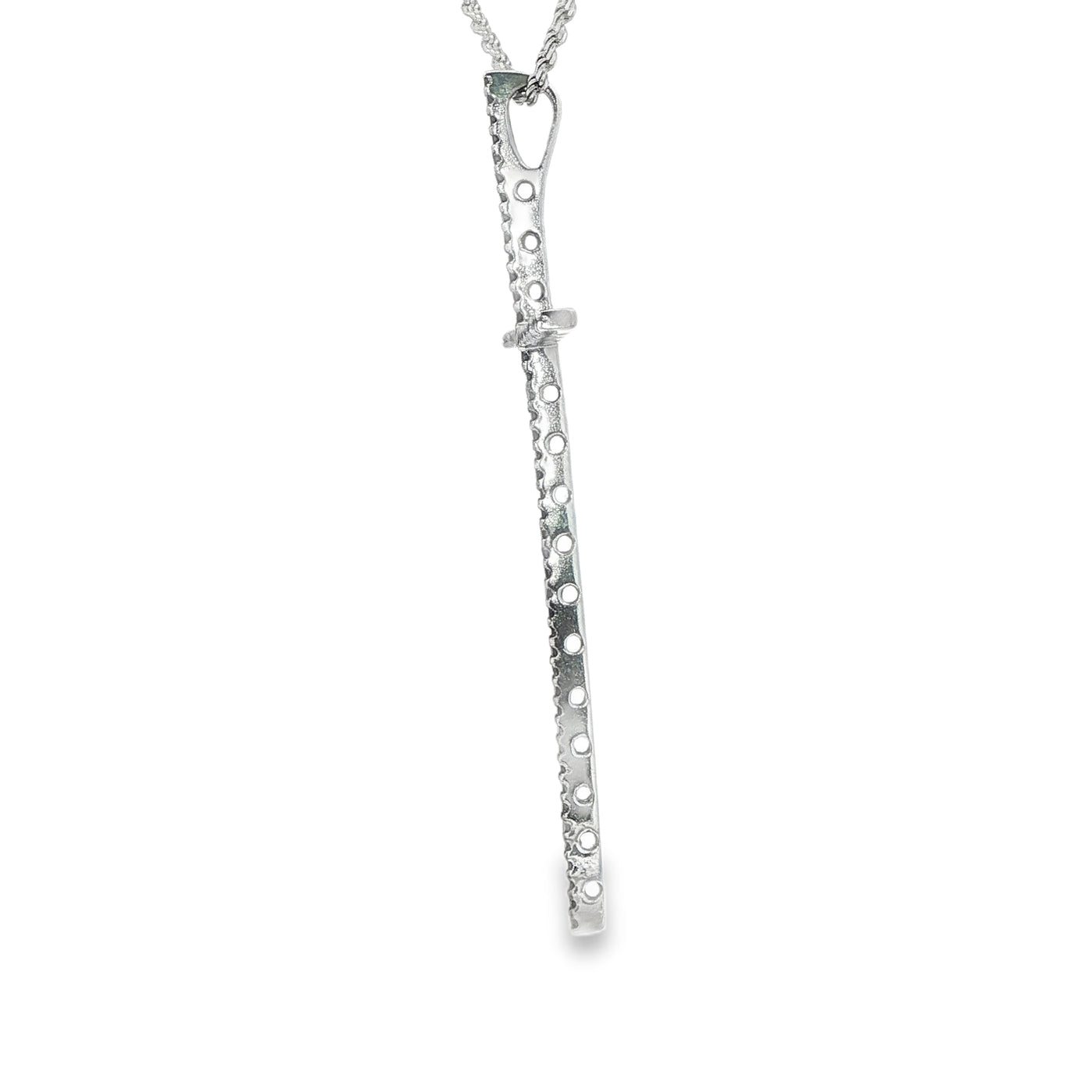 PENDANT 14 KARAT WEIGHT 2.2G BLACK DIAMOND CROSS
