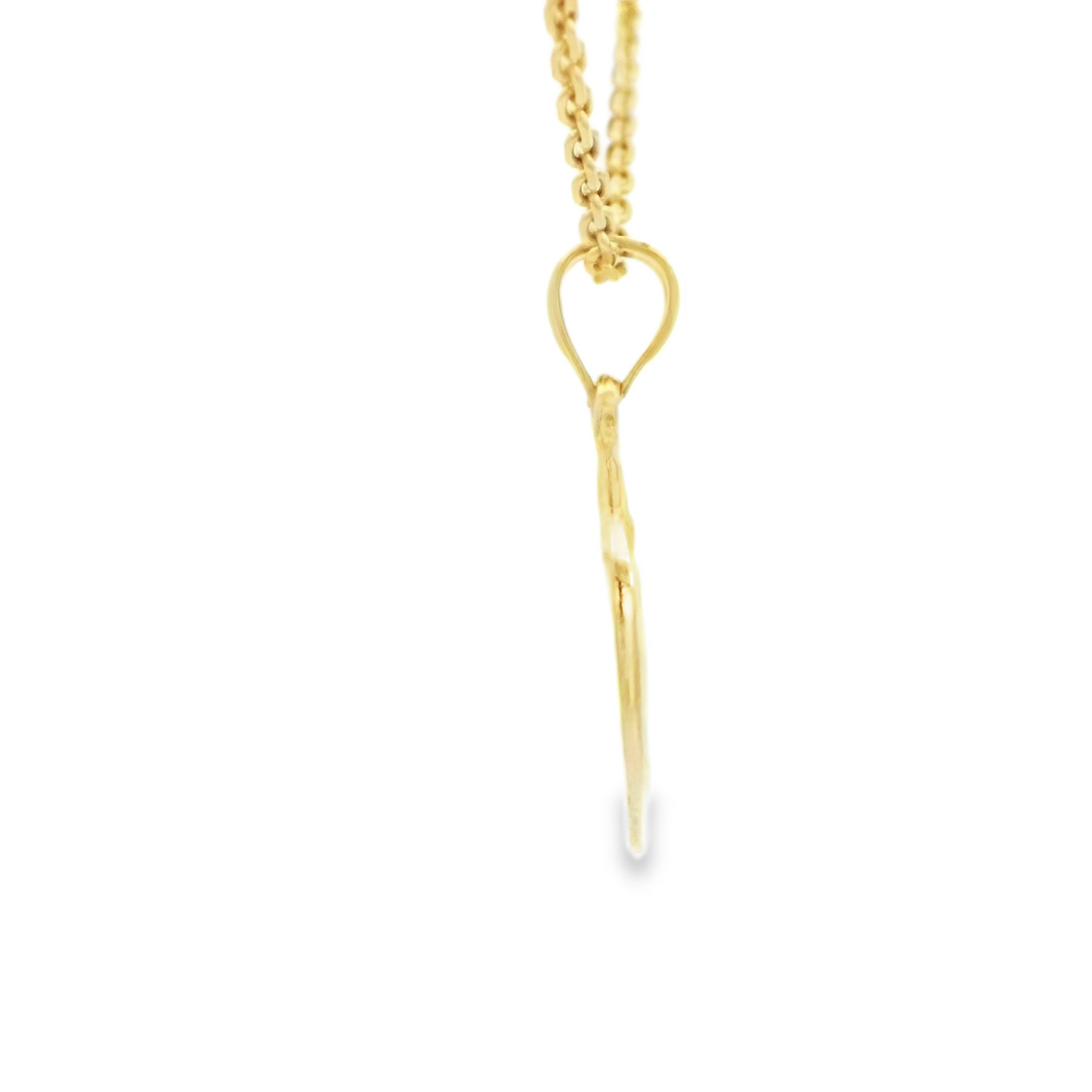 PENDANT 14K ROUND MILAGROSA OG