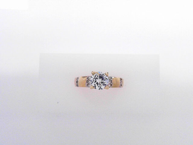 14 KARAT RING SIZE 6 WEIGHT: 3.2G
CZ SOLITAIRE WI