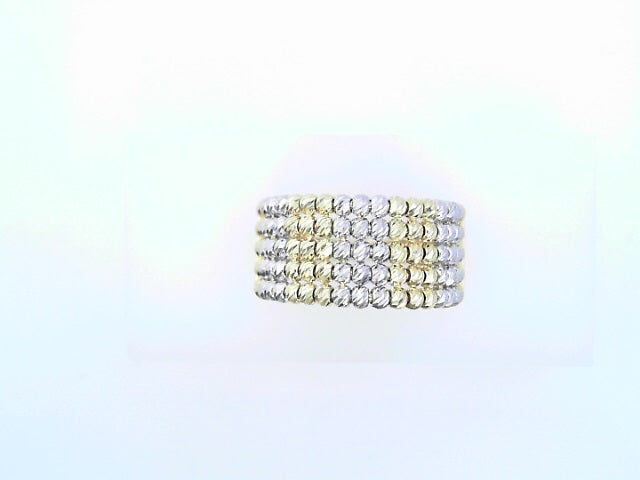 14 KARAT DIAMOND CUT RING SIZE 7.5 WEIGHT: 4.6G
2