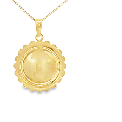 14 KARAT DIAMOND CUT CHARM WEIGHT: 1.5G : JESUS CR