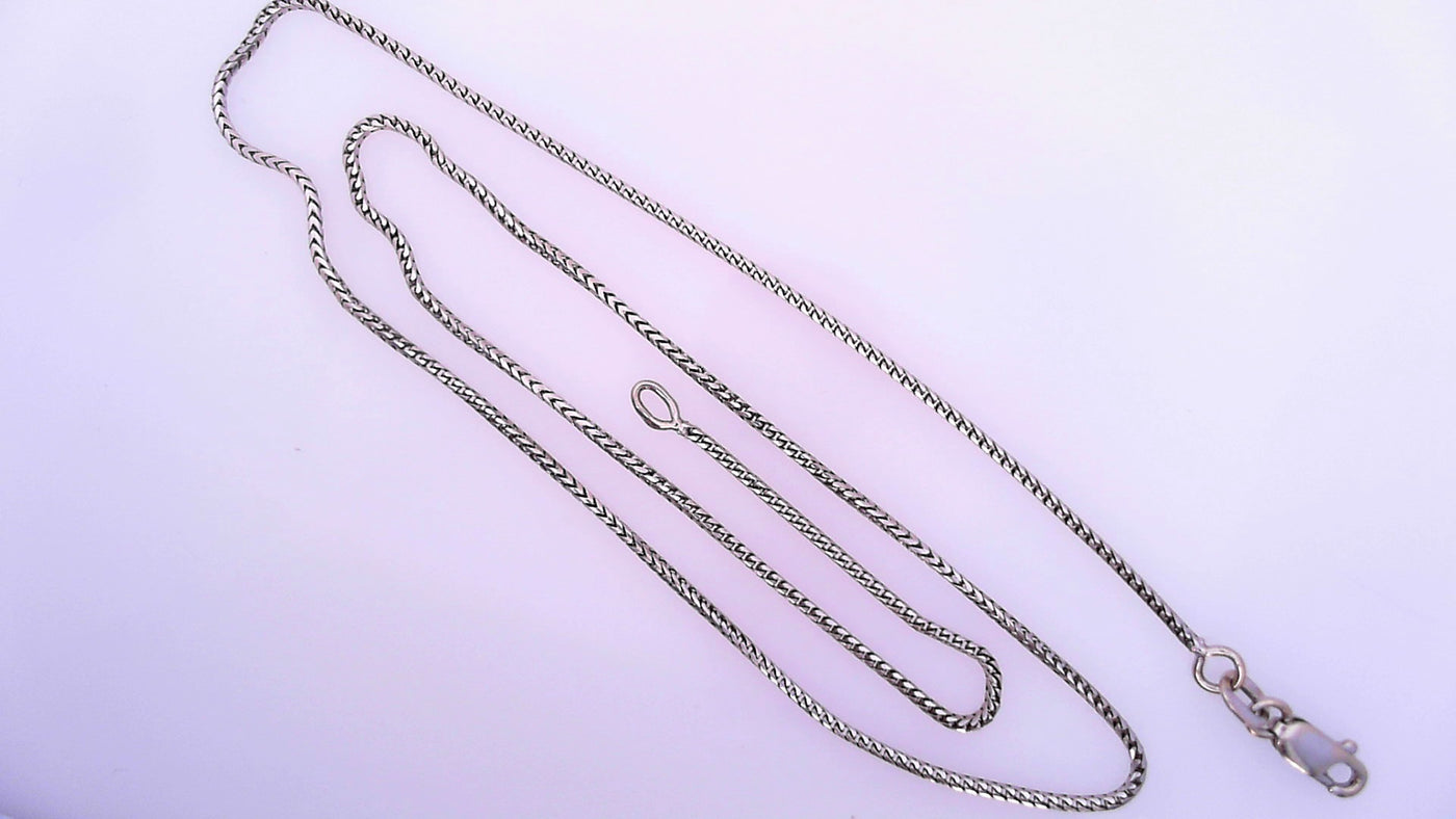 CHAIN 18K WHITE 16'' BOX CHAIN 4.2G