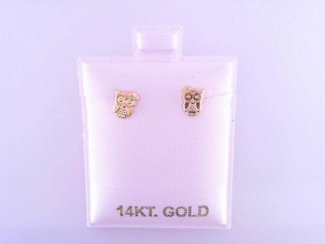 14 KARAT STUD EARRINGS WEIGHT: 0.2G
OWL