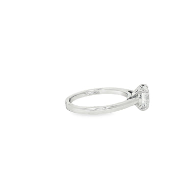 LABGROWN       14K WHITE ENGAGEMENT SOLITARY #7  D