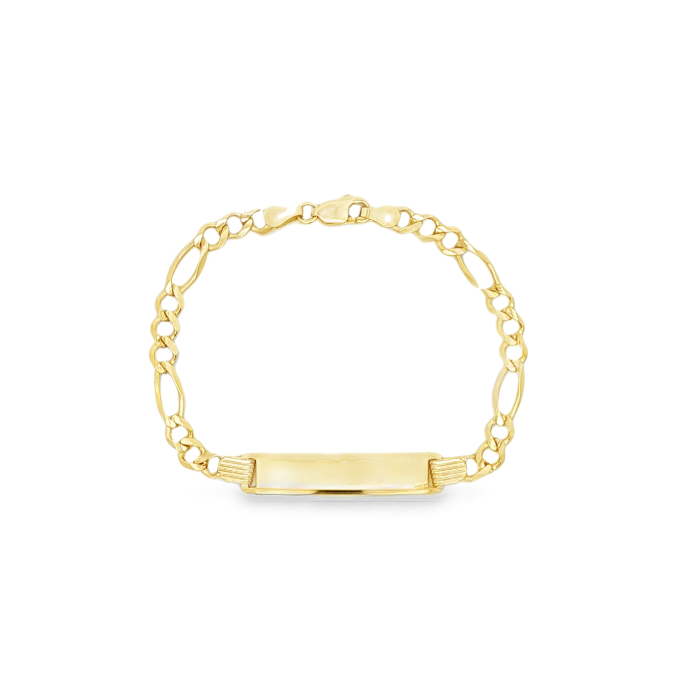 14 KARAT FIGARO BRACELET LENGTH 6 WEIGHT: 4.8G : 4
