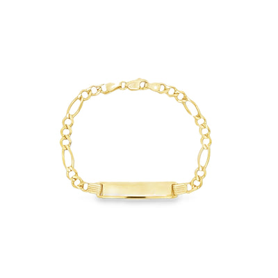 14 KARAT FIGARO BRACELET LENGTH 6 WEIGHT: 4.8G : 4
