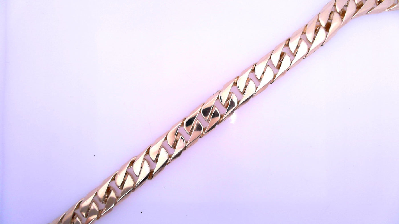 14 KARAT BRACELET LENGTH 7.5 WEIGHT: 27.5 : 9.2MM