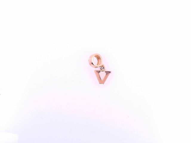 PENDANT 14K V Letter 0.8g BailRing