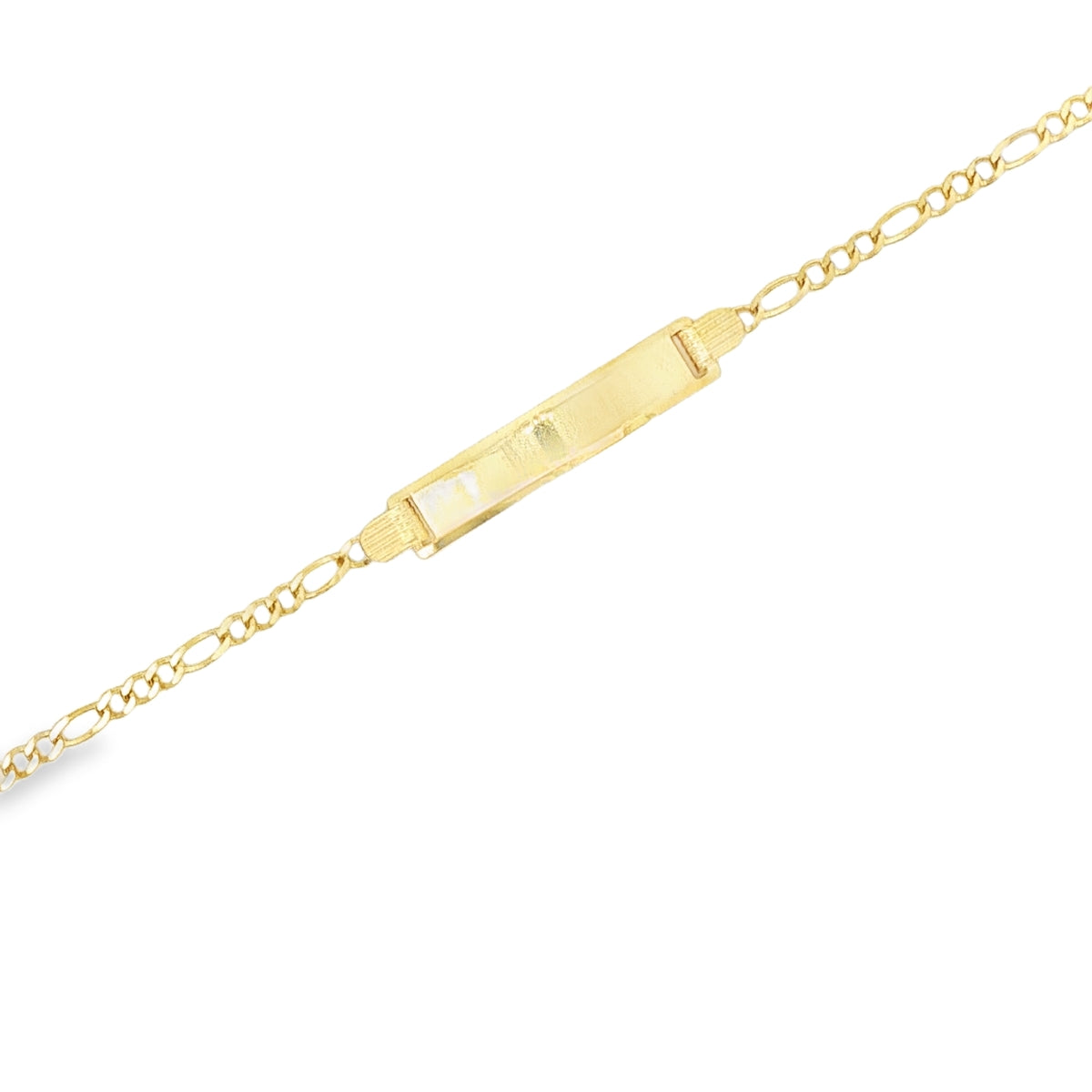 14 KARAT FIGARO BRACELET LENGTH 6 WEIGHT: 3.3G : 2