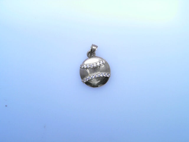 PENDANT 14K 2.6G BASEBALL CZ BASEBALL