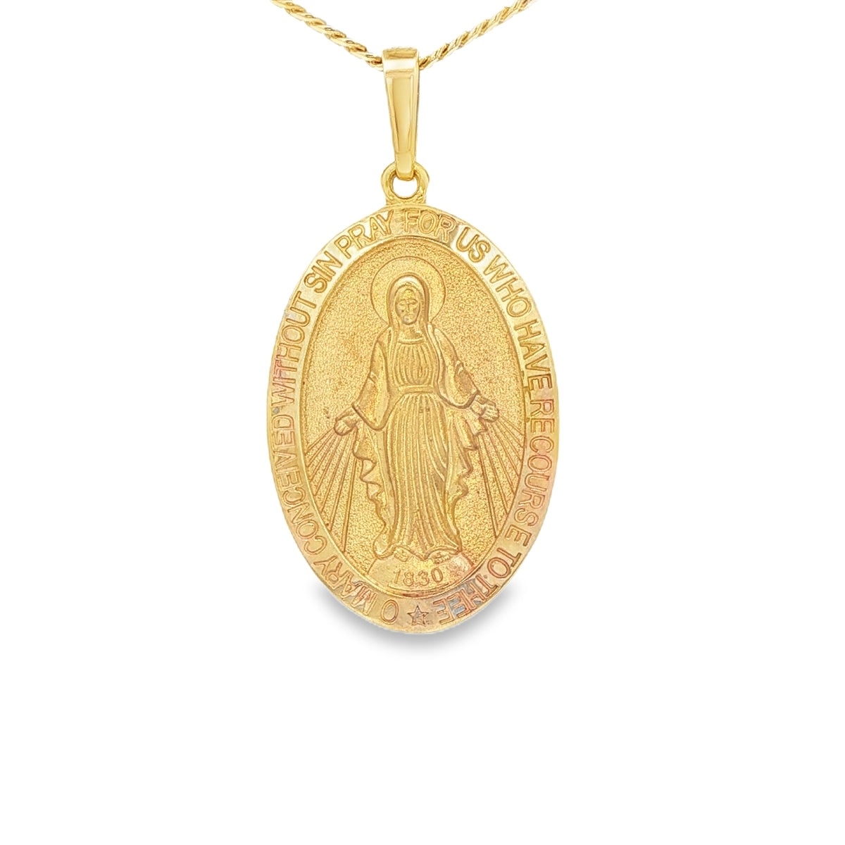 14 KARAT CHARM LENGTH 18 WEIGHT: 5.9G : VIRGEN MAR