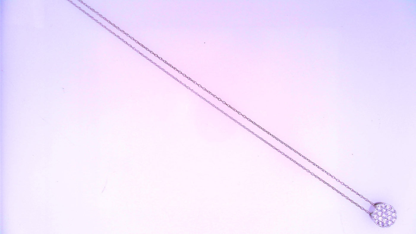 10 KARAT PENDANT WEIGHT: 1.1 : NATURAL DIAMOND CIR