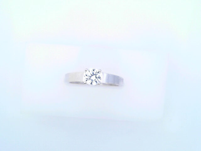 14KRW CZ RND SOLITAIRE 1.9G #7 CLEAR CTR STONE
