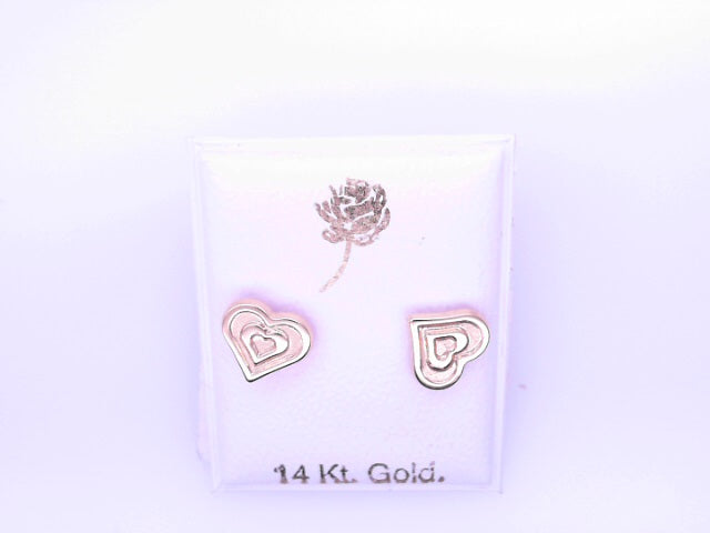 14 KARAT STUD EARRINGS WEIGHT: 0.8G : 5MM CZ CLEAR