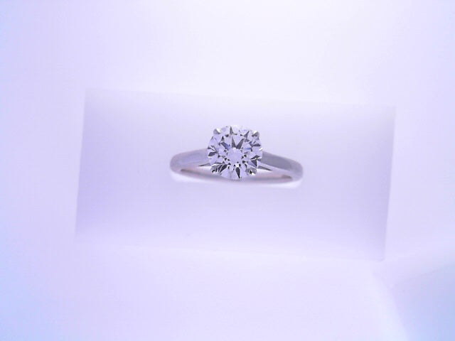 LABGROWN       14K WHITE ENGAGEMENT SOLITARY #7  D