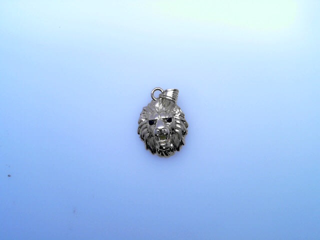 14K  PENDENT    1.4G              LION FACE BLACK