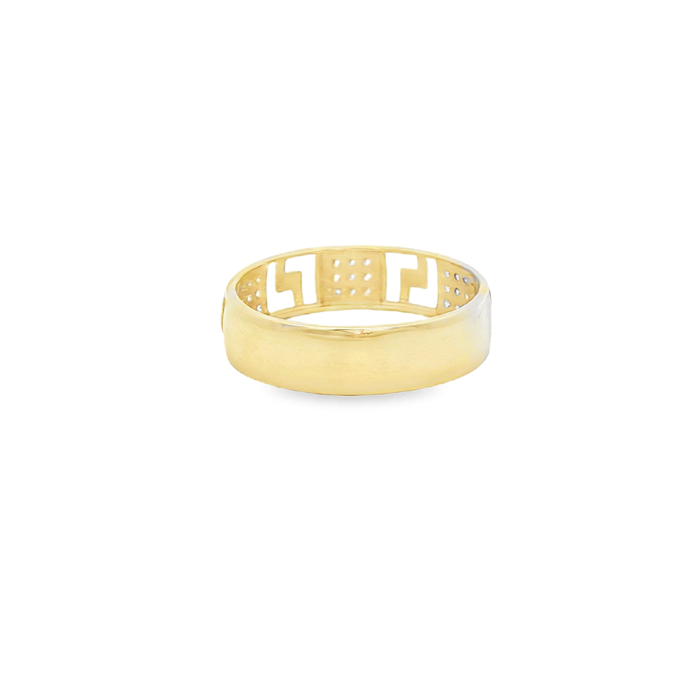 14 KARAT RING SIZE 10.5 WEIGHT: 2.4G : 5.5MM CZ GR
