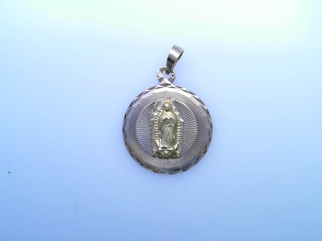 14K PENDENT  2.9G  GUADALUPE  GUADALUPE DC  3TONE