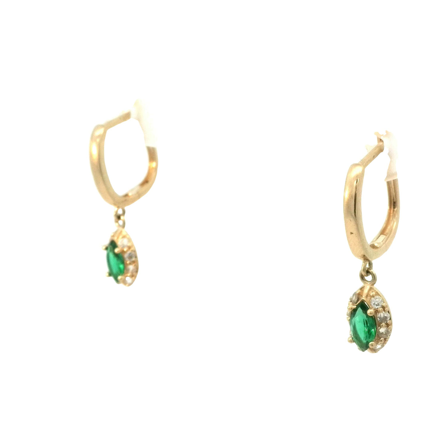 EARRINGS 14 Karat Weight: 2.0G  DANGLE