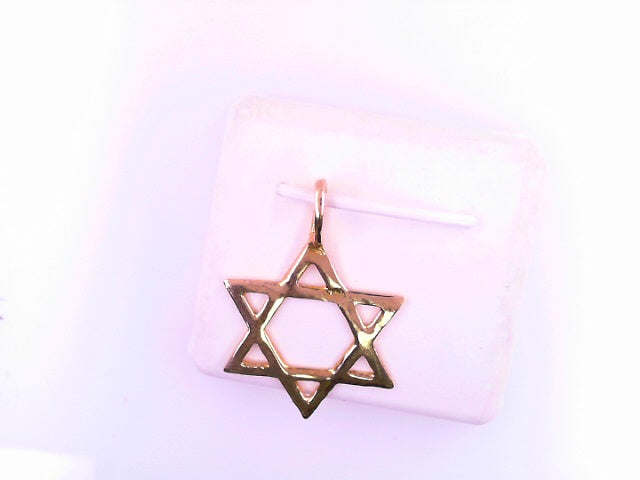 PENDANT 14KP 1.2G STAR OF DAVID DC