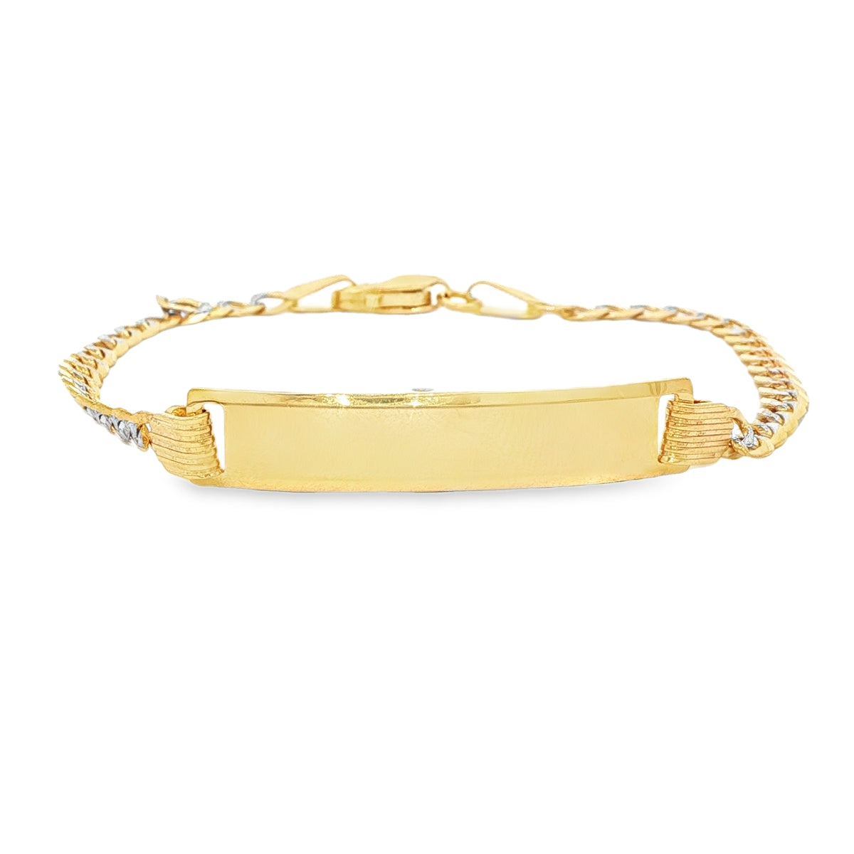 14 KARAT CUBAN ITALIAN CURB BRACELET LENGTH 6 WEIG