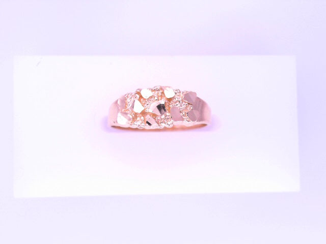 14 KARAT NUGGET RING SIZE 6.25 WEIGHT: 1.5G SIZE/