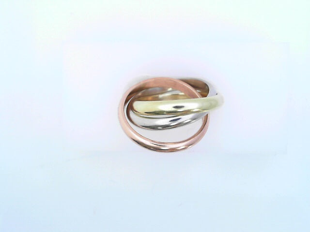 14 KARAT RING SIZE 5 WEIGHT: 8.3G
3TONE OVERLAPPI