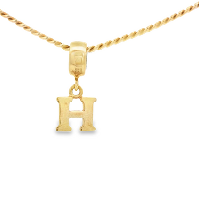 PENDANT 14K H Letter BailRing