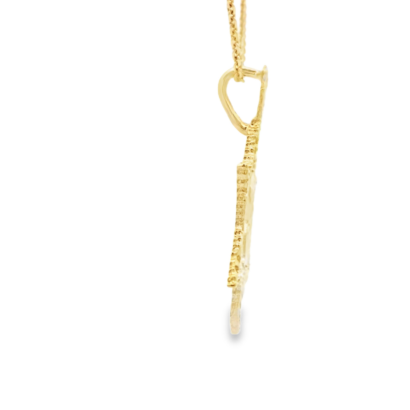 10 KARAT CHARM DC JEWISH STAR WITH OM CENTER