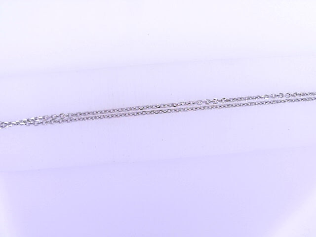 CHAIN 14 KARAT WEIGHT: 2.4G LENGTH: 18'' WHITE CAB