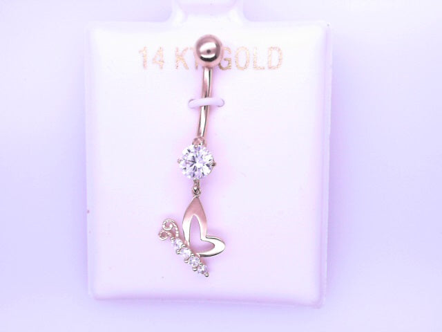14 KARAT STUD EARRINGS WEIGHT: 0.8G : 5MM CZ CLEAR