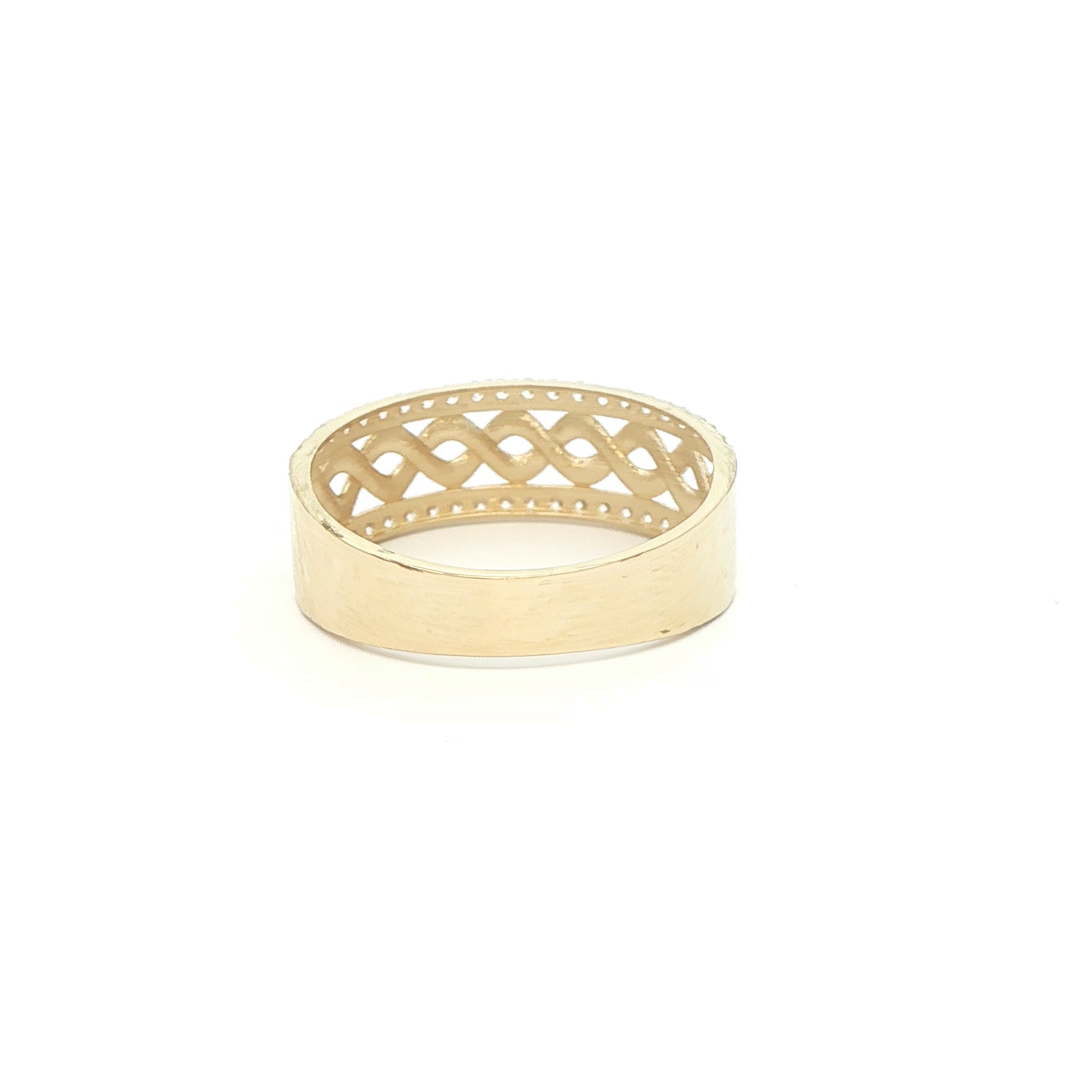 14 KARAT RING SIZE 10.5 WEIGHT: 3.0G : 7.5MM CZ MO