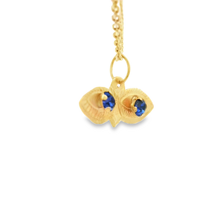 PENDANT 14K Cz Eyes Santa Lucia Color