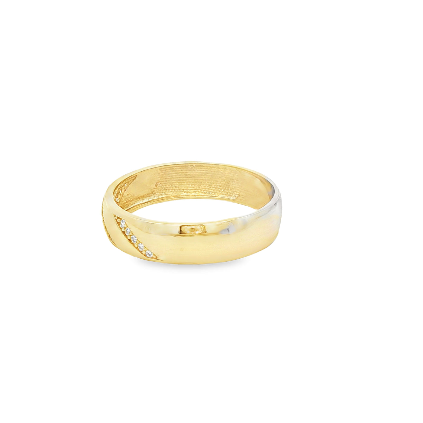 14 KARAT RING SIZE 10.25 WEIGHT: 2.6G : 5MM CZ 3 S