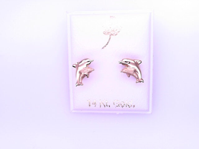 14 KARAT STUD EARRINGS WEIGHT: 0.7G : 5MM CZ CLEAR