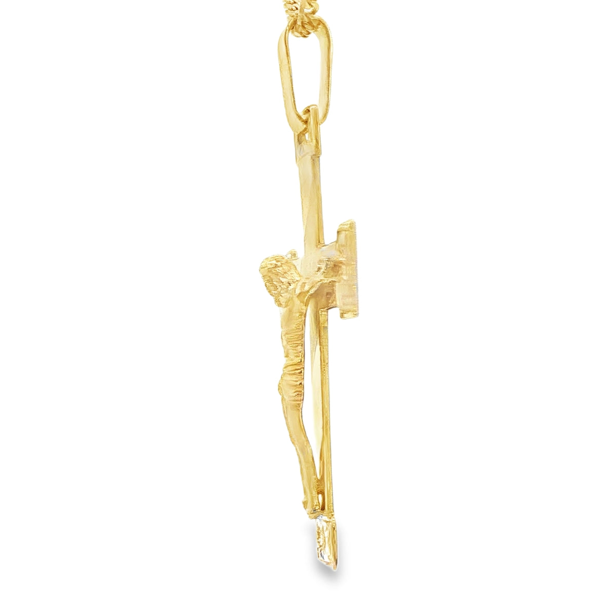 14 KARAT CHARM WEIGHT: 7.7 : CRUCIFIX JESUS