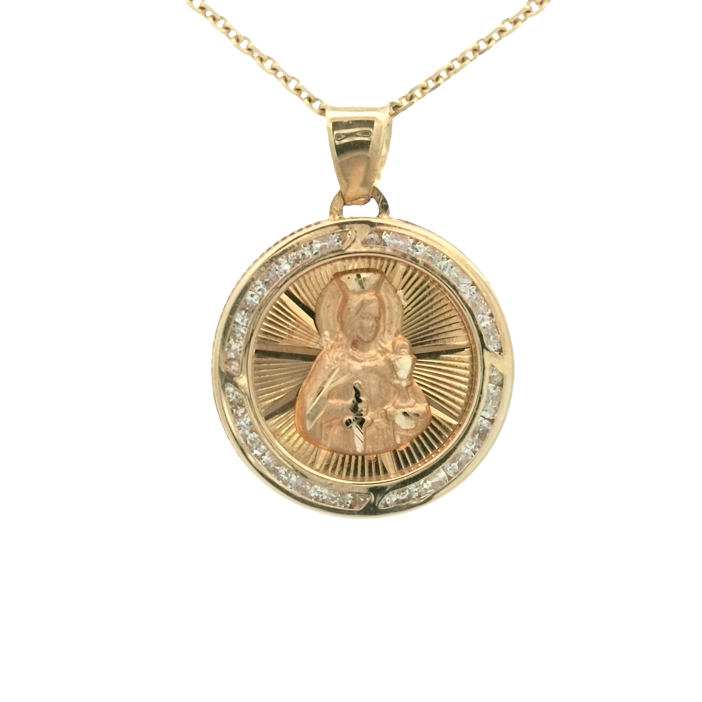PENDANT 14K Caridad del Cobre