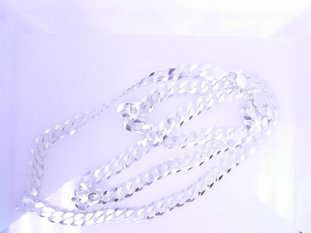 925 Sterling Silver Cuban Italian Curb Chain 6.2mm