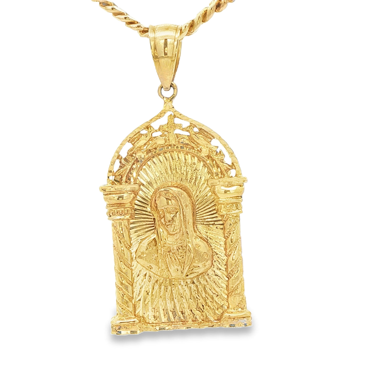 14 KARAT DIAMOND CUT CHARM WEIGHT: 1.5G : JESUS CR