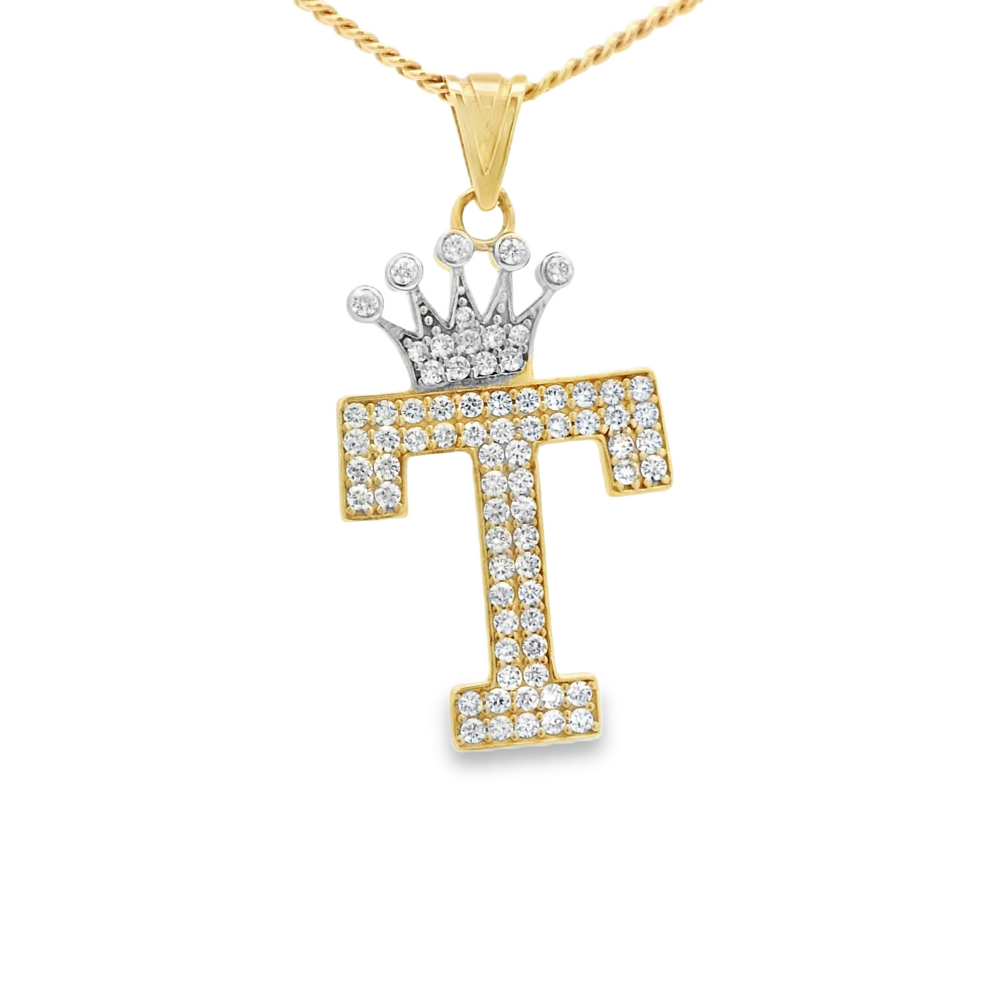 14KP T LTR CZ CROWN T LETTER