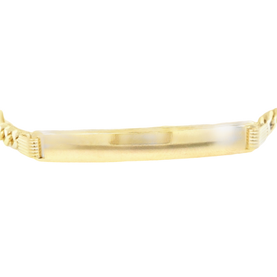 14K Figaro ID Bracelet