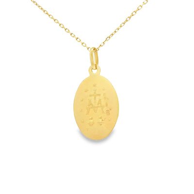 18 KARAT CHARM WEIGHT: 2.9G : MIRACULOUS MARY MILA