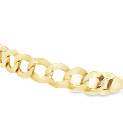 14 KARAT CUBAN ITALIAN CURB BRACELET LENGTH 10 WEI