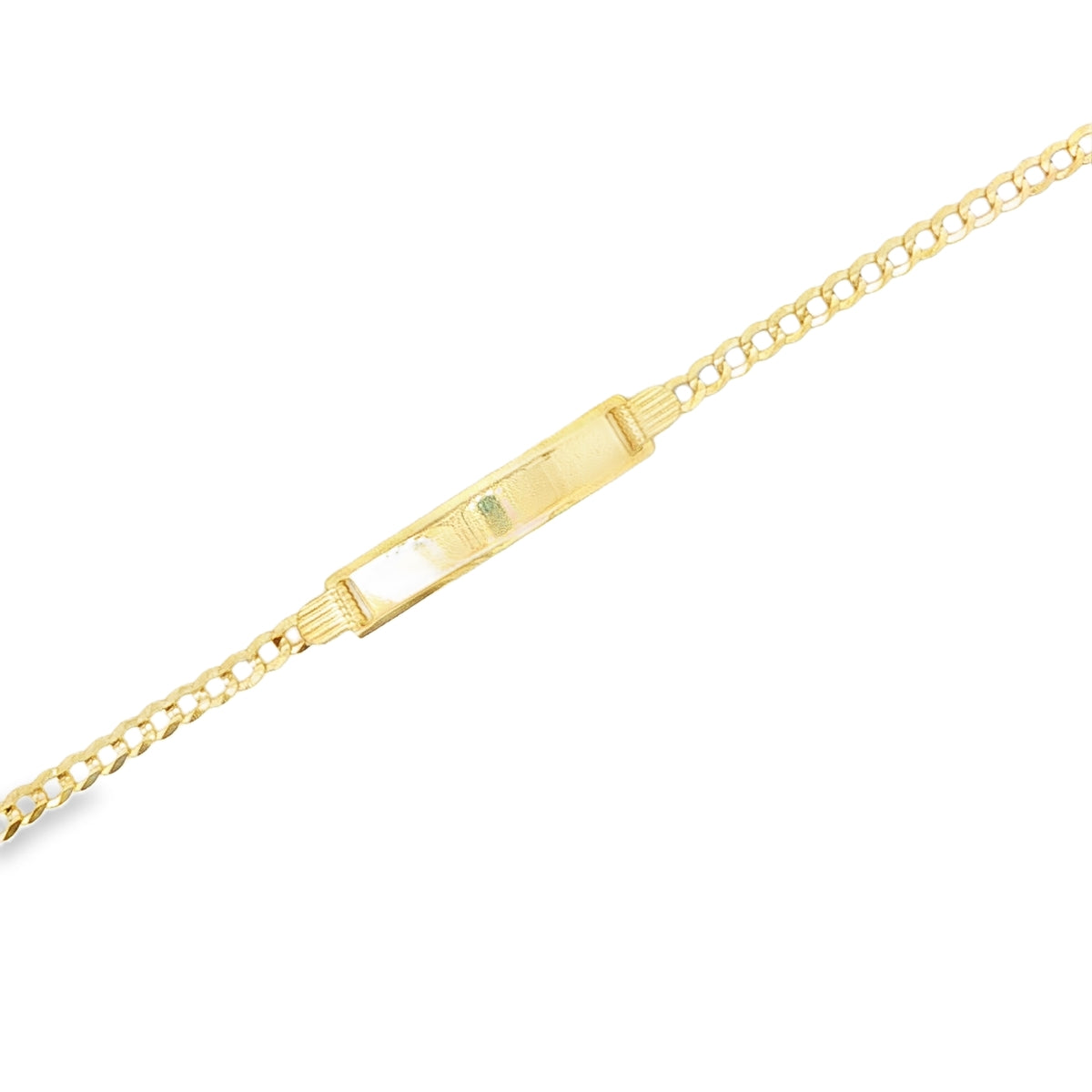 14 KARAT CUBAN ITALIAN CURB BRACELET LENGTH 6 WEIG